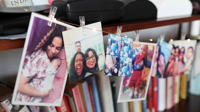 Family photos are among personal touches that Ms Golatkar has added to her home
