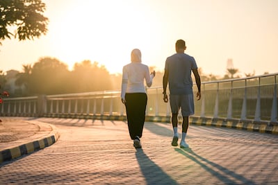 Switch high-intensity exercise for a slow, long walk every now and again. Getty Images