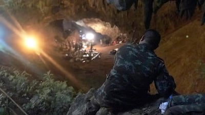 A soldier rests. Tassanee Vejpongsa / AP Photo