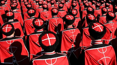 Russian Cossacks take part in the parade. AFP