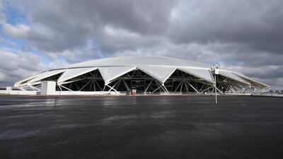 Samara Arena in Samara. Capacity of 45,000. Will host group games, round of 16 games, and a quarter final. Yuri Strelets / AP Photo