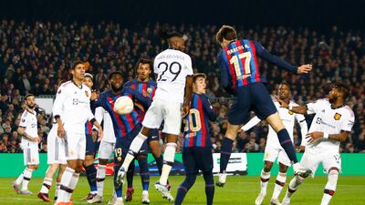 Alonso heads Barca in front. AP