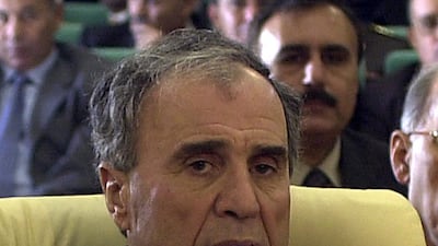 Syrian Interior Minister Ghazi Kanaan. The regime said Kanaan committed suicide in his Damascus office on 12 October 2005. AFP