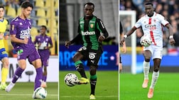 From left: Saudi Arabian players Faisal Al Ghamdi (Beerschot), Saud Abdulhamid (Lens) and Marwan Al Sahafi (Antwerp) have all been playing in Europe.