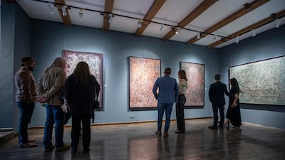 The oud virtuoso has seamlessly weaved together two distinct art forms, the auditory and visual realms