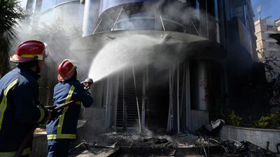 Later firefighters arrived to extinguish the fires. EPA