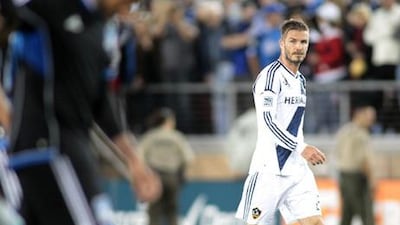 David Beckham has been given a one game ban by Major League Soccer.