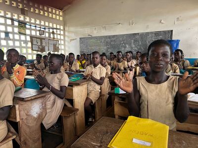 AMEA power built a new school more than doubling the size of the previous building. Andy Scott / The National