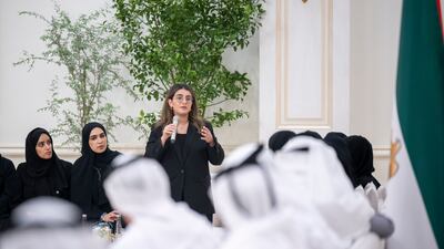 A guest contributes to the International Youth Day event.