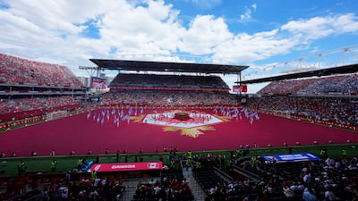 A view of Toronto Stadium during the ceremony. Reuters