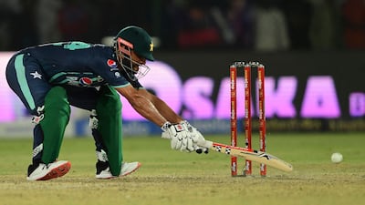 Shan Masood was top scorer for Pakistan with an unbeaten 65. AFP