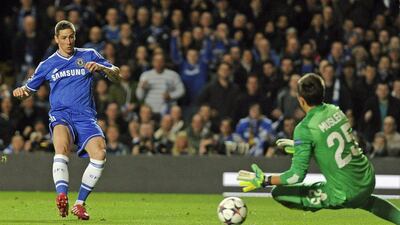 Fernando Torres has nine goals in 30 Premier League games with Chelsea this season. Gerry Penny / EPA