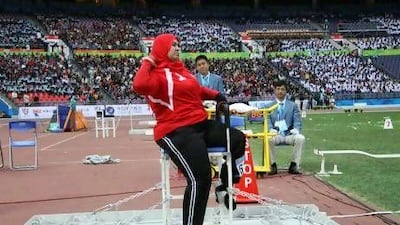 Thuraya Al Zaabi, pictured here at the Asian Games in Guangzhou, China, in December 2010, is aiming for the medal round at the London 2012 Games.