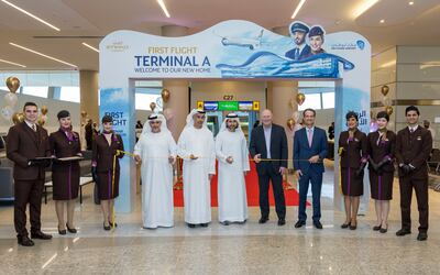 Etihad will transition flights to Terminal A in a phased approach from November 9. Photo: Etihad