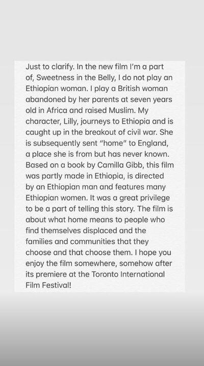 Dakota Fanning issued a statement on her Instagram Stories. Dakota Fanning / Instagram