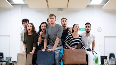 The cast rehearse Kahlil Gibran's 'The Broken Wings.' Courtesy Kate Scott