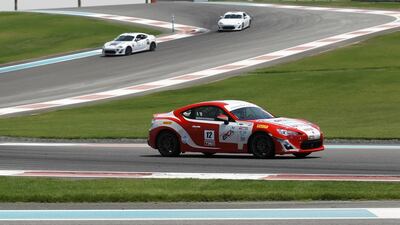 Edy Saaiby racing in the final of the TRD 86 Cup.