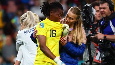 Nigeria's goalkeeper Chiamaka Nnadozie after her side's defeat. AFP