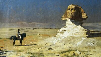 General Bonaparte in Egypt by Jean-Leon Gerome, a painting in oils from 1867. DeAgostini / Getty Images