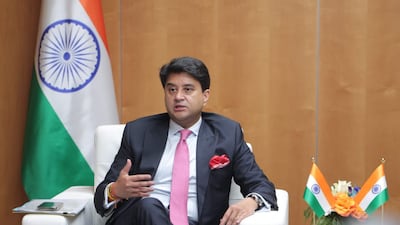 Indian telecommunication minister Jyotiraditya Scindia. Photo: Consulate of India, Dubai