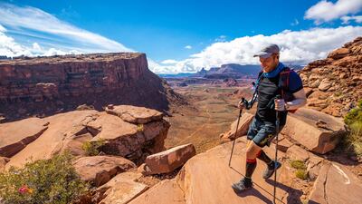 Patrick Vaughan during his journey on the Lebanon Mountain Trail. Scott Rokis