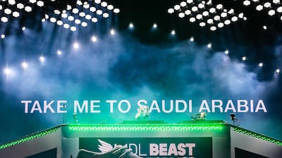 Palestinian-American DJ Khaled headlined day two of the festival. Photo: twitter.com / MDLBeast