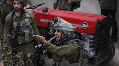 Israeli soldiers shot dead a Palestinian man who is said to have fired at them from a car. EPA