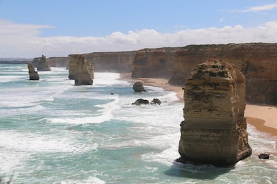The Twelve Apostles in Victoria, Australia which was ranked the second-most chilled out country in the world.