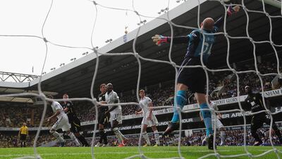 Tottenham Hotspur goalkeeper Brad Friedel makes a save during the Barclays Premier League match between Spurs and Norwich City at White Hart Lane. Shaun Botterill/Getty Images