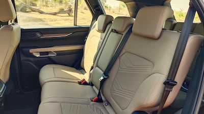 The second-row seats are spacious and can be folded down for more boot space