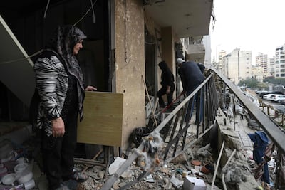 Israel launched a heavy wave of strikes across Lebanon before the ceasefire came into effect. AFP