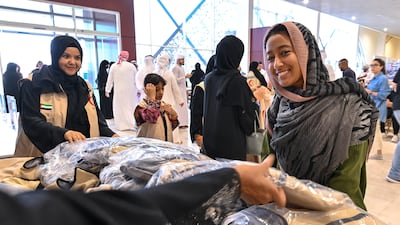 Volunteers also provided clothing