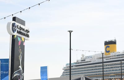 The colourful Marsa Mina in Abu Dhabi welcomes about 300,000 cruise ship passengers per year. Khushnum Bhandari for The National