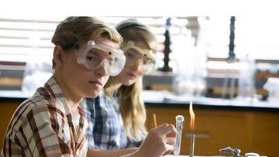 Callan McAuliffe, left, plays Bryce in Flipped, a coming-of-age romantic comedy set in 1950s and 1960s America.