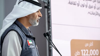 Mohammed Al Sharif, spokesman for Operation Gallant Knight 3, during the send-off ceremony ahead of Ramadan