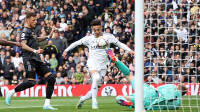 ARSENAL RATINGS: Aaron Ramsdale 8 – The busier of the two goalkeepers, Ramsdale saved well from Sinisterra several times, and Bamford on numerous occasions in the second half. Kept Arsenal in it. Action Images