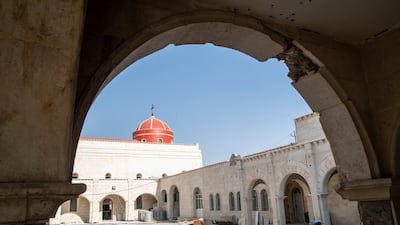 Inside Saint Mary Al Tahira church in Qaraqush, Mosul. Haider Husseini