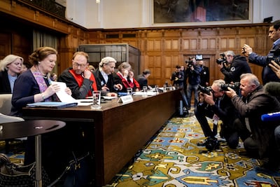 Germany's support for Israel led to it being hauled before the International Court of Justice in The Hague. EPA