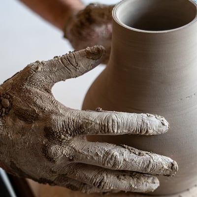 The studio offers hand-building and wheel-throwing pottery classes. Photo: Studio Clay