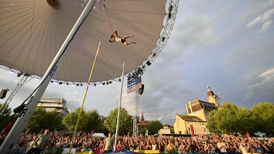 Sweden's Armand Duplantis competes in the men's Pole Vault during the World Athletics Diamond League meeting at the Stade Olympique de la Pontaise in Lausanne, Switzerland. AFP