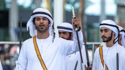 An Al Azi performance takes place. Victor Besa / The National