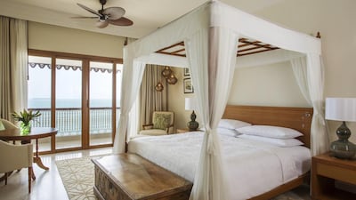 A suite bedroom at Park Hyatt Zanzibar. Courtesy Park Hyatt Zanzibar