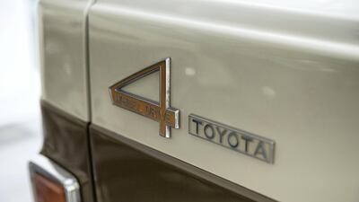 The restored FJ55 is one of Husseini's personal cars. Antonie Robertson / The National