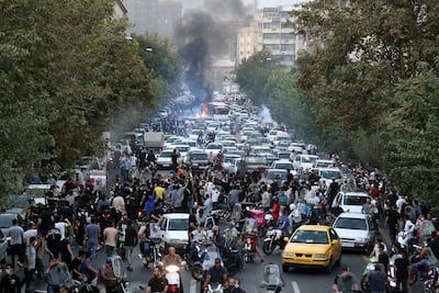 Mr Phelan was arrested during anti-government protests in Iran last autumn. EPA