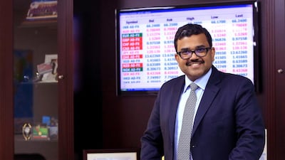 Promoth Manghat, the chief executive of UAE Exchange, says the proportion of remittances is high whenever there is a strong US dollar. Ravindranath K / The National