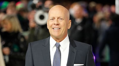 US actor Bruce Willis at the European premiere of 'Glass' in central London. AFP
