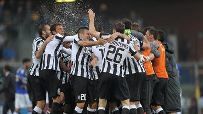 Juventus clinched the Serie A title with a 1-0 victory over Sampdoria on May 2. Carlo Baroncini / AP Photo