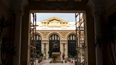 Alexandria's opera house stands in Fouad street, Egypt.