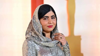 Pakistani activist Malala Yousafzai attends the 95th Annual Academy Awards at the Dolby Theatre in Hollywood, California on March 12, 2023. AFP