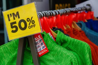 While clothing and footwear traditionally make a downward contribution to the headline inflation rate, the reverse has been recorded this year. Bloomberg